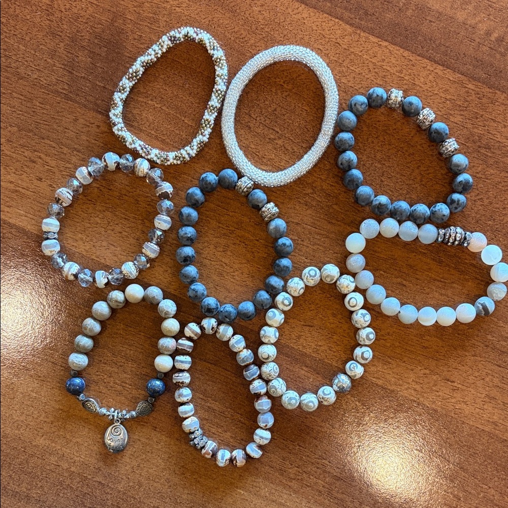 Elegant Beaded Bracelet Set